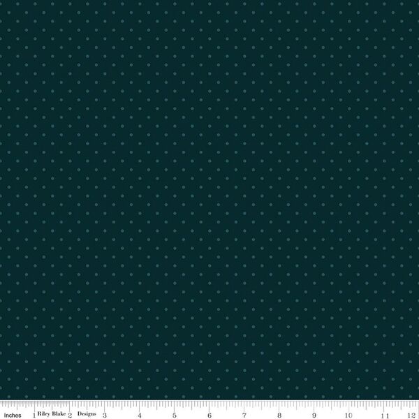 Dots in Dark Teal