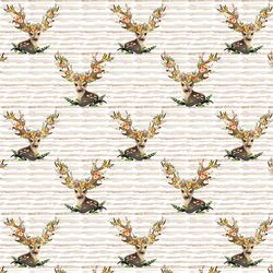 Small Meadow Deer in Tan Stripe