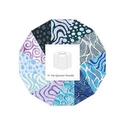 Modern Motion Ultraviolet Batiks Fat Quarter Bundle in A