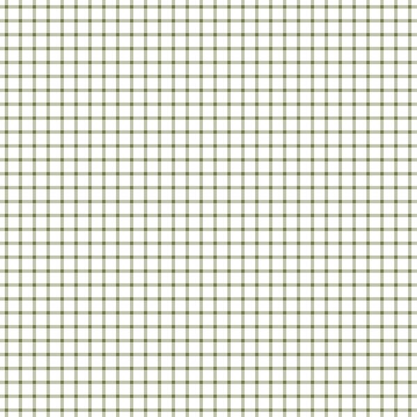 Little Summer Gingham Check in Leaf