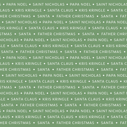 Santa Names in Mistletoe