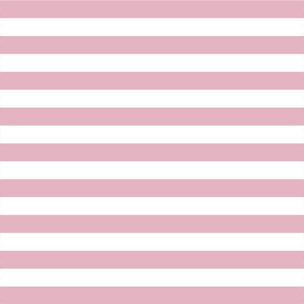 Horizontal Candy Stripe in Carnation