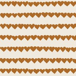 Heart Strings in Boho Brown on Egret