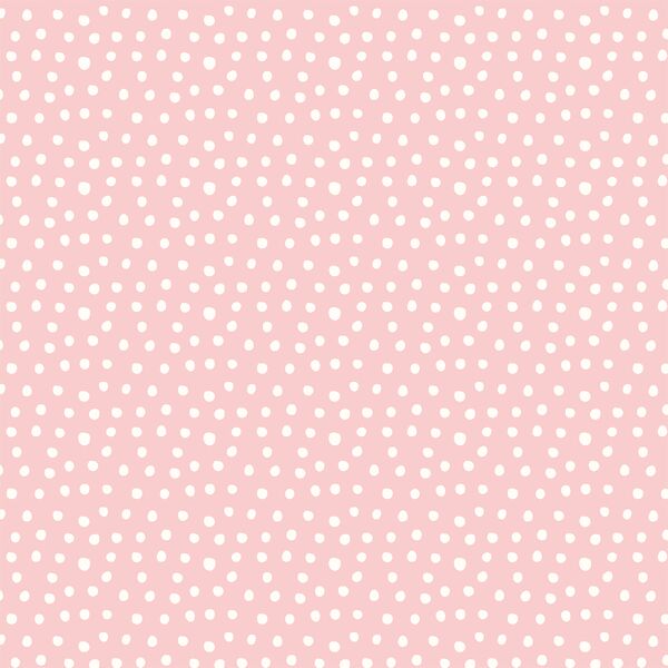 Snowy Polkadots in Sweet Pink