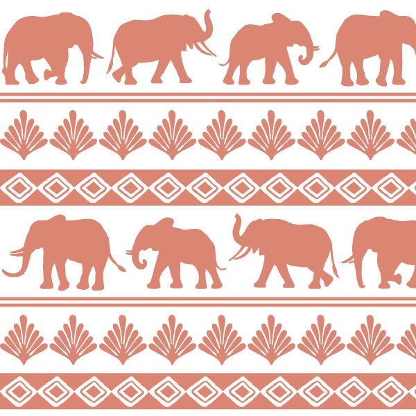Elephant Parade in Desert Rose
