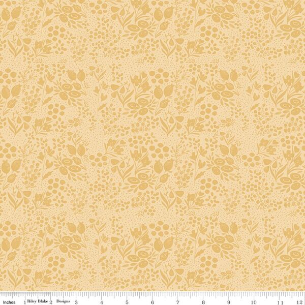 Tonal Floral in Yellow