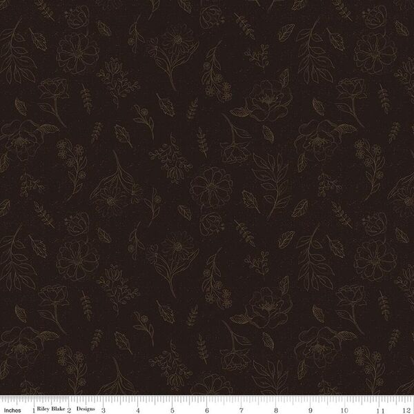 Sketch Floral in Black
