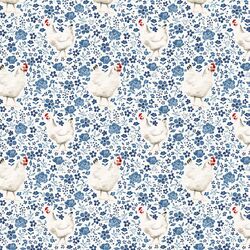Little Country Floral Chickens in Delft