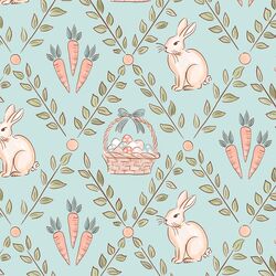 Hopscotch Harvest in Sweet Aqua