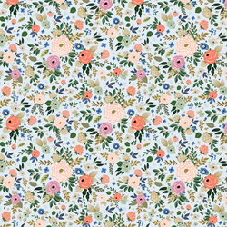 Small Deco Floral in Cloudy Blue