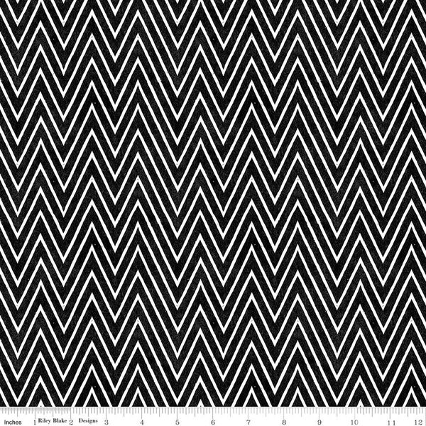 Shocking Chevron in Black