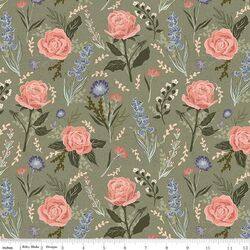 Cottage Floral in Rosemary