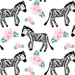 A Zebra Garden in Pink