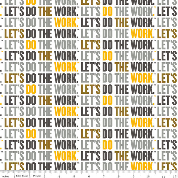 Slogan in White