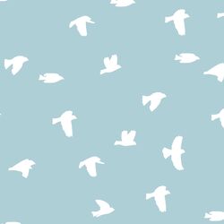 Flock Silhouette in Powder Blue
