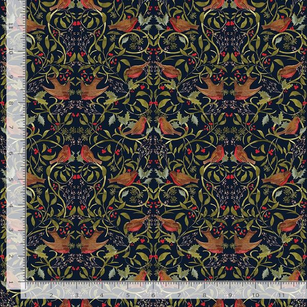 Robin In the Holly in Multi