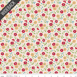 Floral Wideback in Jazzberry