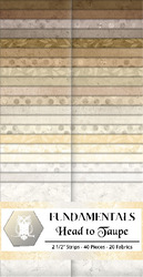 Head to Taupe 2.5" Strip Roll