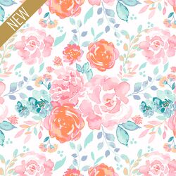 Rainbow Floral in Mermaid
