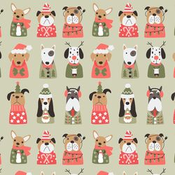 Holiday Pups in Sweet Pea