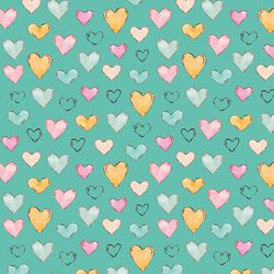 Hearts in Turquoise