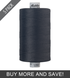 Charcoal (9141-1282) - Silk Finish Cotton 40wt - 1094 Yards (5 Pack)