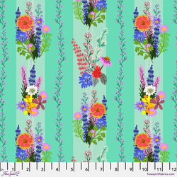 Floral Fusion in Aqua