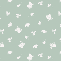 Flower Shadows in Soft Aloe