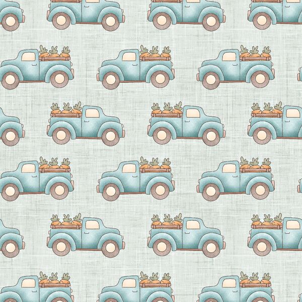 Farm Trucks in Aqua