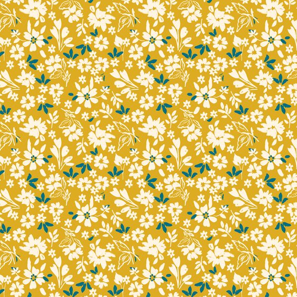 Verdant Floral in Goldenrod