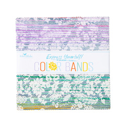 Expressions Batiks 10" Square Pack in Express Yourself! Color Bands
