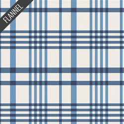 Happy Plaid Flannel in Sky