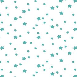 Star Light in Seafoam on White