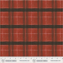 Window Pane Plaid in Barn Red