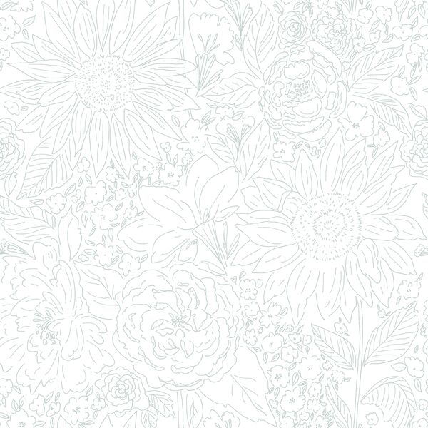 Paperie in Steel Blue on White