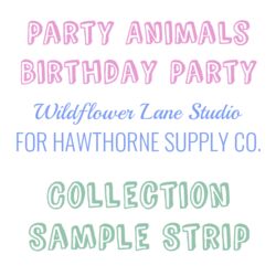 Party Animals Birthday Party Sample Strip