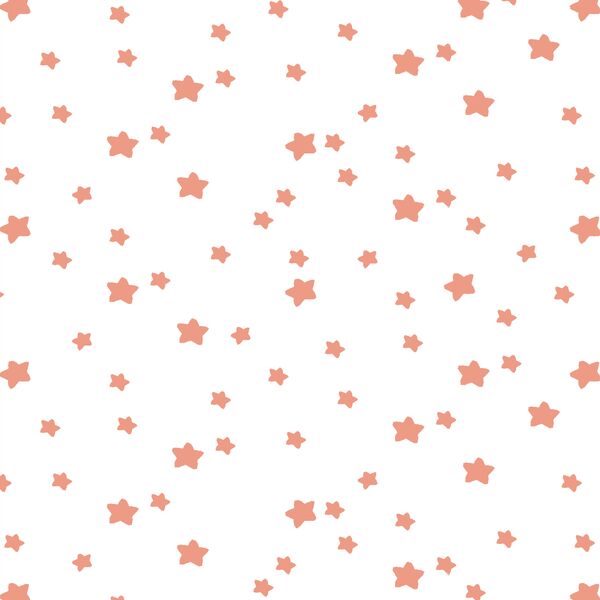 Star Light in Grapefruit on White