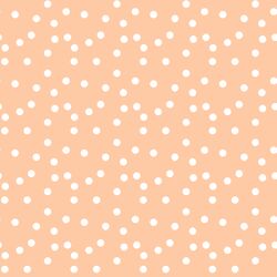 Large Spring Polka Dots in Peach