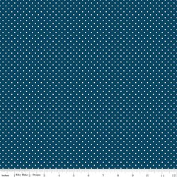 Swiss Dot in Oxford Blue