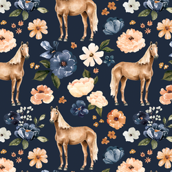 Meadow Horse in Navy