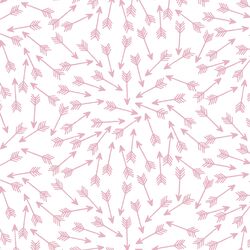 Arrows in Carnation on White