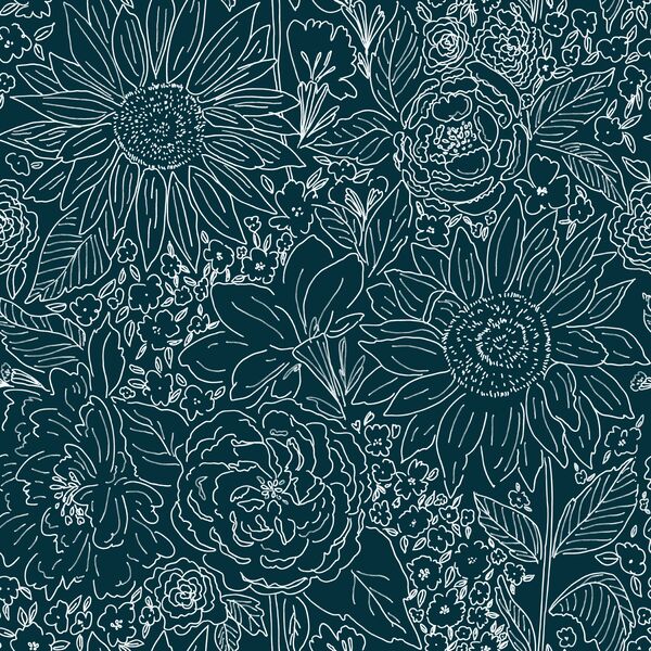 Paperie in Dark Garden Teal