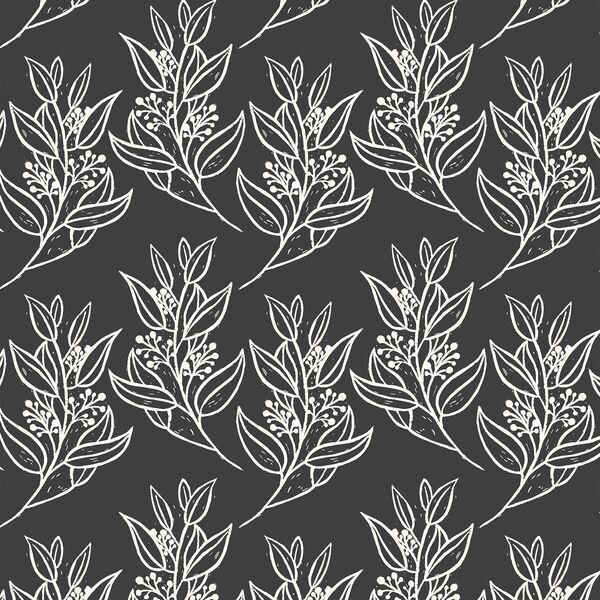 Falling Foliage in Charcoal