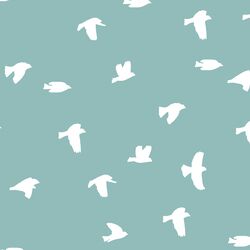 Flock Silhouette in Pool