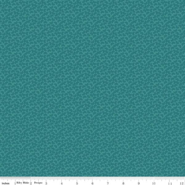 Swirls in Teal
