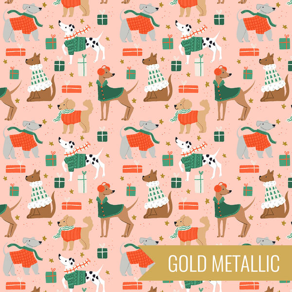 Dapper Dogs in Pink Metallic
