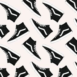 High Top Sneakers in Ebony