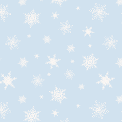 Snow is Falling in Powder Blue