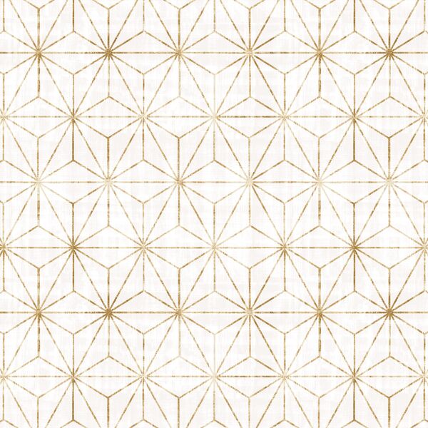 Star Geo in White and Gold