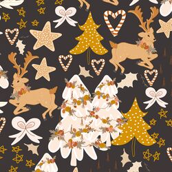 Christmas Whimsy in Faded Black